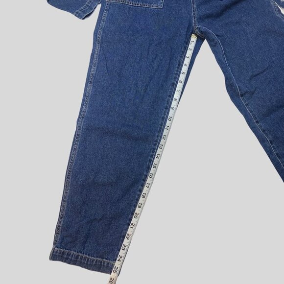 MADEWELL Patch Pocket Denim Coverall Jumpsuit Blue Size S - Picture 9 of 9